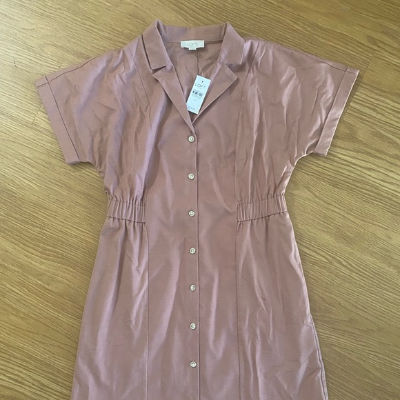 Mauve pink utility dress Loft - Picture 1 of 4